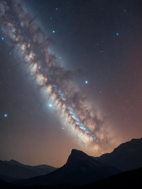 Detailed portrait, Universe Carina Nebula, dark Night, point lighting,4k