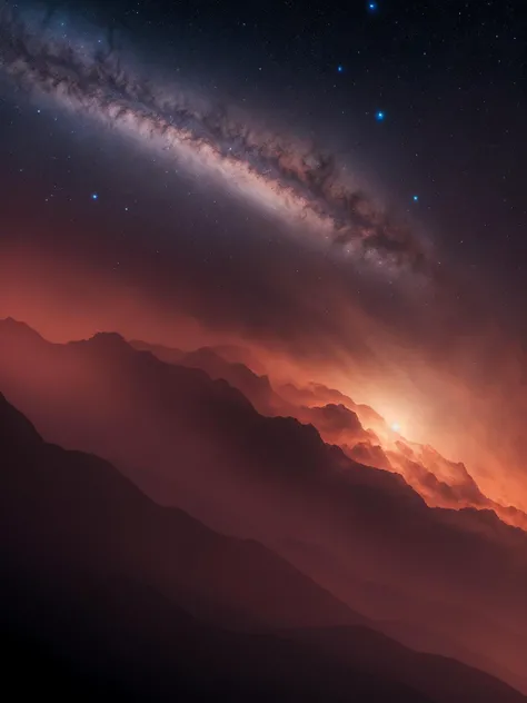 Detailed portrait, Universe Carina Nebula, dark Night, point lighting,4k