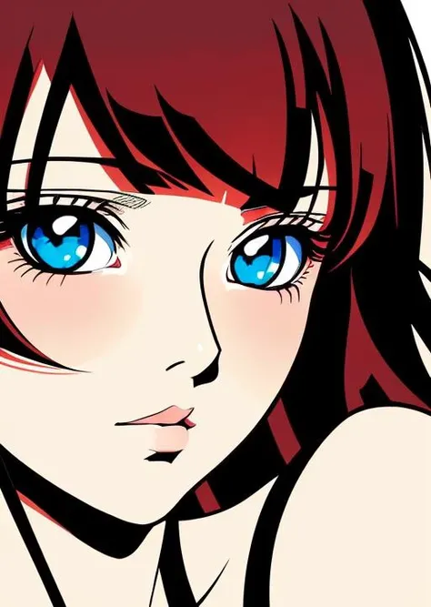 (masterpiece, best quality:1.3), 1girl, cel shading, bold outlines, flat colors, sharp shadows, graphic style, (manga influence:1.3), clean linework, striking visuals,comic