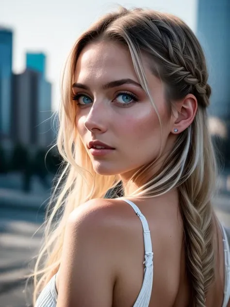 beautiful russian girl Anastasia,braided hair,platinum blonde,bright blue eyes,detailed face,complex moskou city background,hyperrealistic,highly detailed,cinematic lighting,
realistic photo,documentary film frame,realistic lighting,realistic effects,sepia,