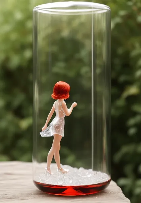 red head  girl Style-Glass