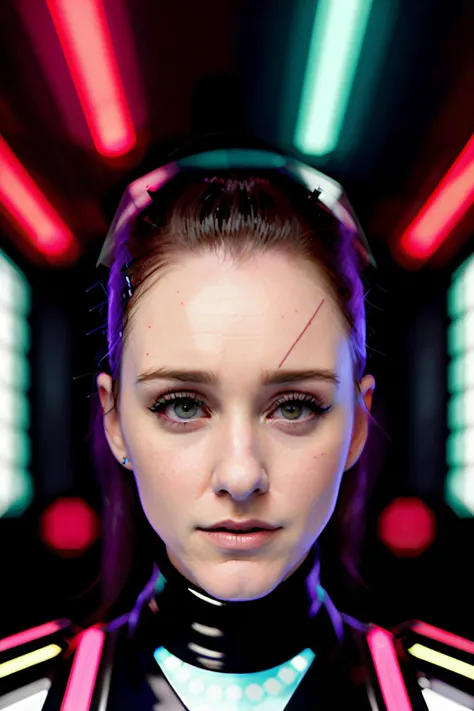 rachelBrosnahan1 in cyber neon lighting, futurism, intricate futuristic jewelry accessories, cyberpunk glossy white latex turtleneck, hyper photorealistic, crispy quality, digital photography, trending in artstation, trending in pinterest, cinematic, 4 k ultra hd, art by pascal blanche, art by greg rutkowski