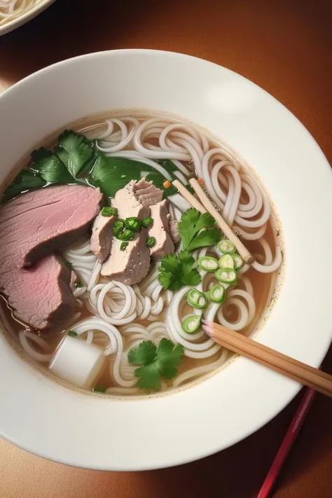 ((detailed)), ((best quality)), ((masterpiece)), ((Mind-blowing)), Immersive, (Immersive), Food, Pho, Chicken Pho, Beef Pho, Pencil illustration, Pencil art, Straight light, Direct beam, Main illumination, Wide angle, Wide-angle lens