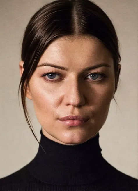A stunning intricate full color portrait of (sks woman:1), wearing a black turtleneck, epic character composition, by ilya kuvshinov, alessio albi, nina masic, sharp focus, natural lighting, subsurface scattering, f2, 35mm, film grain, <lora:locon_ivana_v1_from_v1_64_32:1.3>