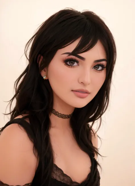 ((sssniperwolf close up portrait)), flawless female , masterpiece, photorealistic, 1 woman, highest quality, <lora:nomonosssspinerwolf:.8>