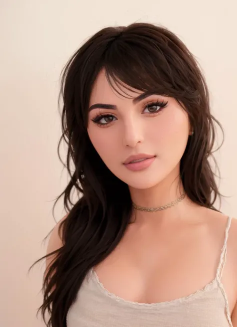 ((sssniperwolf close up portrait)), flawless female , masterpiece, photorealistic, 1 woman, highest quality, <lora:nomonosssspinerwolf:.8>