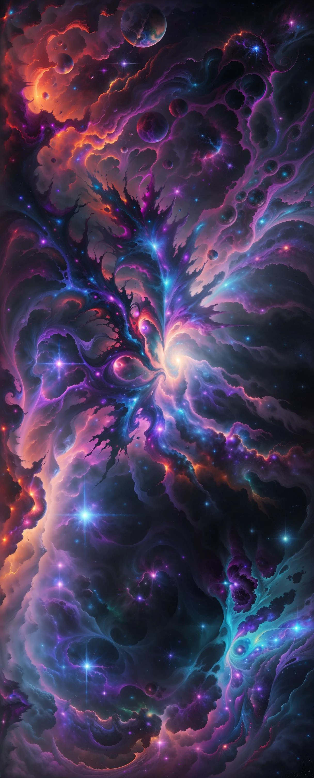 <lora:PAseerDreamPlanetV1:0.3> many PLANETS, Wallpaper, 7 PLANETS, (Rich vibrant Blue:1.9 hues), (Purple and blue:1.2 colors), (high contrast):1.5, (8k space wallpaper):1.4, gorgeous planets in space, (beautifully color-graded):1.2 ( wimmelbilder) fractal energy waves propagate from the spins of the electrons of the atom, galactic pillars of creation, epic realistic, hdr, intricate details, intricate, cinematic, detailed, raytraced render and digital painting of spectacular aatrology, cosmic entities, celestial, cosmic, ornate, vibrant and vivid, darkness, bright, heavenly, elegant, swirls, cosmic nebula, nebula threads, twirling, billowing, cinematic,unrealistic, hdr, 4 k, artstation, cgsociety, magical, mystical, mystifying, hyperrealistic, bokeh, STAR, NEBULAE, GALAXY,
<lora:PAseerCosmicNebulae:0.3> PAseerCosmicNebulae ( cinematic , ue5, (masterpiece, best quality, high quality, highres), vivid colors), 8k paint pour,, new_acid_fluid, acid fluid, liquid paint pour, <lora:kVoidEnergy-000001:0.5> abstract v0id3nergy paint pour, <lora:NEW_acid_fluid_lora:0.3> <lora:MarblingAI:0.2> marblingai, green:1.8,