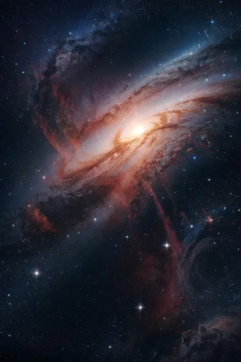 1girl, LANDSCAPE, STAR, NEBULAE, GALAXY, <lora:PAseerCosmicNebulae:0.7>, <lora:kwFemaleBeta1_v12:0.3>