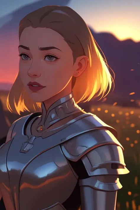 (masterpiece), (extremely intricate:1.3), (realistic), portrait of a girl, the most beautiful in the world, (medieval armor), metal reflections, upper body, outdoors, intense sunlight, far away castle, professional photograph of a stunning woman detailed, sharp focus, dramatic, award winning, cinematic lighting, octane render unreal engine, volumetrics dtx, (film grain, blurry background, blurry foreground, bokeh, depth of field, sunset, motion blur:1.3), chainmail,
<lora:CartoonCraftLora_V1:1>