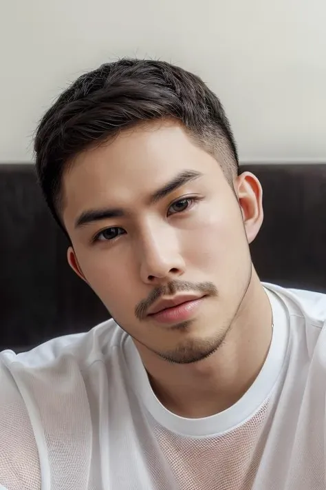 1boy,mature,looking at the viewer,skin is delicate,white_skin,