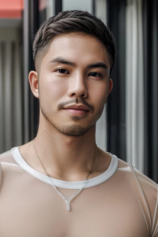 A mais alta qualidade, 8K, image high resolution, Detailed strokes, no meio de uma avenida movimentada estilo Times Square, inverno, apoiado em um dos postes, adolecente, lion men, wearing a tank top , masculo, chest a little tight in the shirt , (angulo de baixo), (angulo perto) , pernas definidas, defined arms, abdomen definido, com a camisa,
