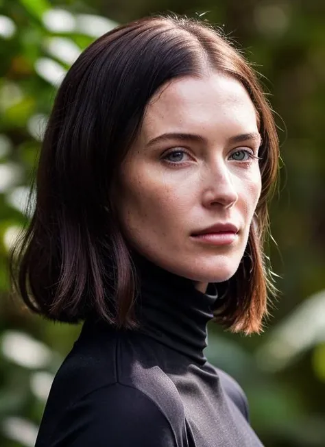 A stunning intricate full color portrait of (sks woman:1), wearing a black turtleneck, epic character composition, by ilya kuvshinov, alessio albi, nina masic, sharp focus, natural lighting, subsurface scattering, f2, 35mm, film grain, <lora:locon_bridgetregan_v1_from_v1_64_32:1.25>