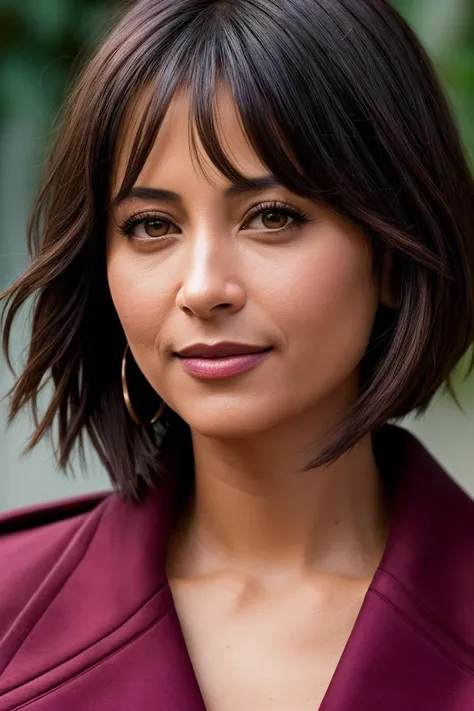 photo of beautiful (cathb3ll:0.99), a woman in a (rose garden:1.1), perfect hair, wearing (outerwear:1.2), modelshoot style, (extremely detailed CG unity 8k wallpaper), professional majestic (photography by joel meyerowitz:1.1), (Canon EOS R6 Mirrorless Camera), 24mm, exposure blend, hdr, faded, extremely intricate, High Detail, Sharp focus, dramatic, soft cinematic light, (looking at viewer), (detailed pupils), cute smile, 24mm, 4k textures, soft cinematic light, adobe lightroom, photolab, elegant, ((((cinematic look)))), soothing tones, insane details, hyperdetailed, low contrast, (sexy)