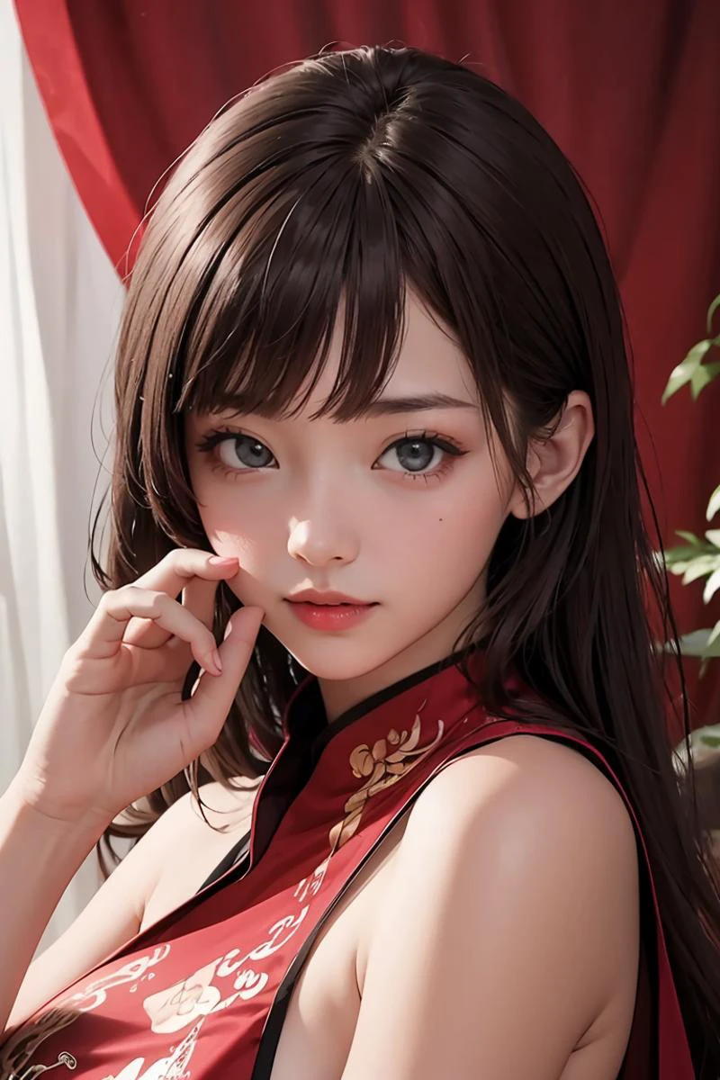 (masterpiece, best quality), 1girl, beautiful face, <lora:LaGaVerSidelessChinaDressV2f:1> china dress