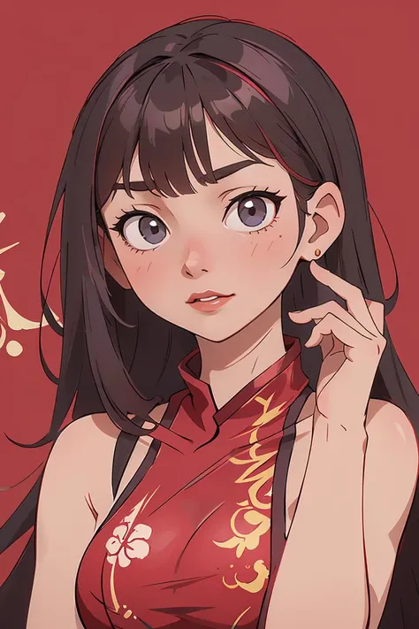 (masterpiece, best quality), 1girl, beautiful face, <lora:LaGaVerSidelessChinaDressV2f:1> china dress