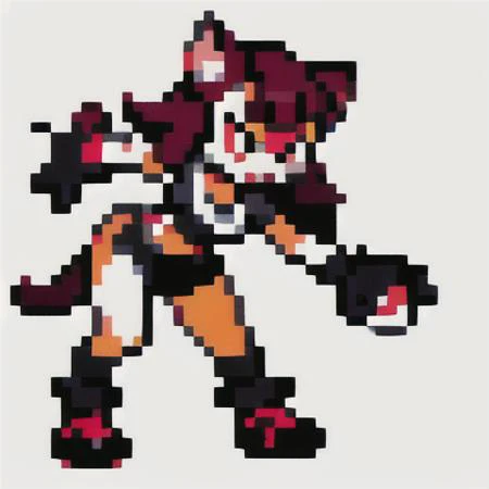 girl, furry, cat girl, punk outfit, poke ball, wide hips, calico fur, piercing, gloves, ((full body)), white background, looking to the side, angry,
((poke ball)), ((holding)),
gen1
<lora:pokemon_trainer_sprite:.6>
