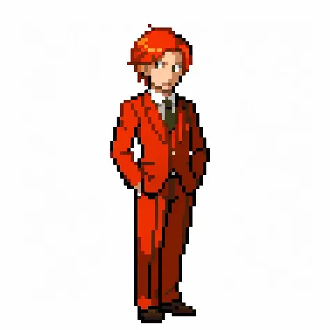 masterpiece, best quality, businessman, red suit, (blonde hair:1.3), corporate, gen4, holding, pokeball <lora:pk_trainer768_V1:0.6>