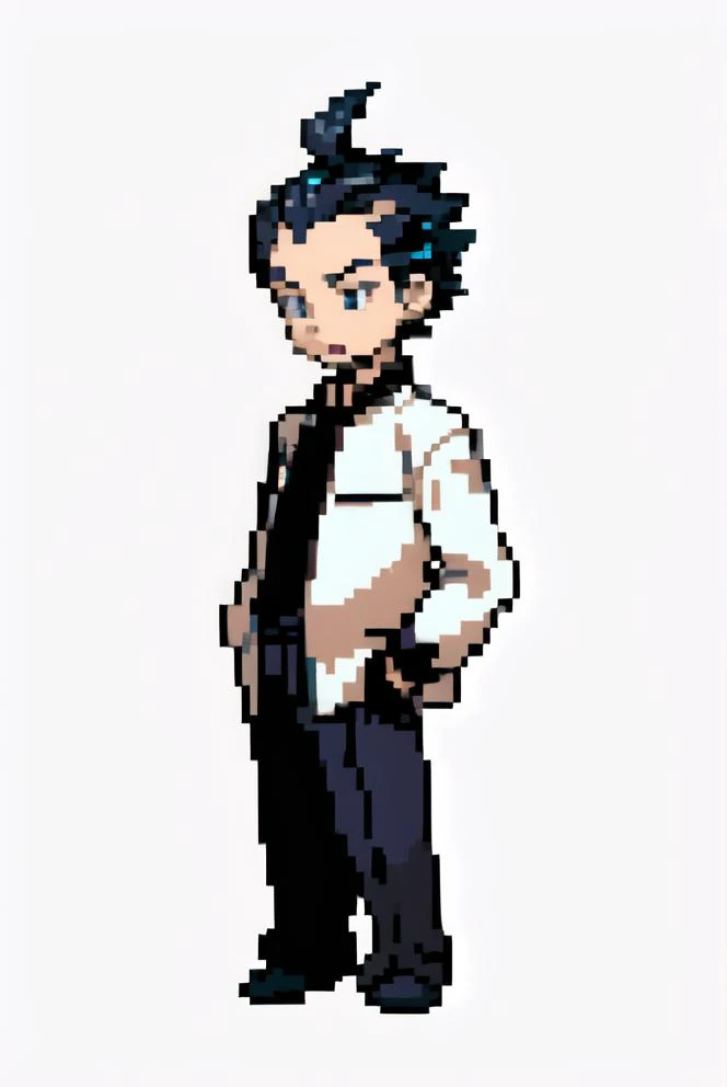 1boy, standing, (best quality, masterpiece), simple background , <lora:pksp_trainer_V1:1.0>, gen6, adult, old man, aged up, bald