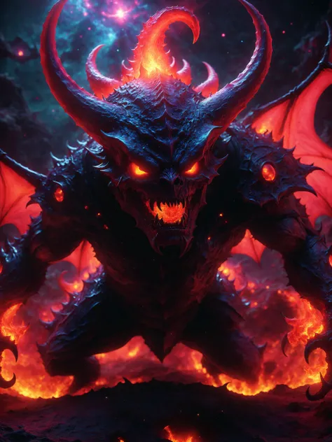 hybridexa demons crawling out of hell diablo, ,, 4k, unreal engine, hyperrealistic, extreme detail, trending on artstation, cosmic, terrifying, cosmic, terrifying, cute, glowing, octane render, gigantic, intricate, ultra detailed <lora:hybridexa:0.8> <lora:diablo:0.8> <lora:MJ52_2:0.3><lora:xl_more_art-full_v1:0.3> <lora:SDXLFaeTastic2400:0.3> <lora:EnvyFeverDreamXL01a:0.7>