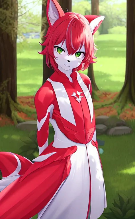 <lora:SakuraVRC:0.4>, SakuraVRC, (creature:1.3), masterpiece, best quality, depth of field, red hair, green eyes, <lora:nonHumansConcept_v1:1>