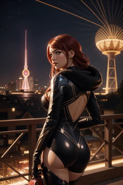 1girl, fantasy VRay, (deep red theme:0.7) , shot from behind of a ([Squid|Virgo constellation]:1.3) , it is very Stressed and [Arcadian|Lace], Orchard background, Ridiculous city street and Event horizon telescope in background, Winter, Bokeh, (art nouveau art designed by Mikalojus Konstantinas Ciurlionis:1.2) , (Jack Butler Yeats:0.8) , (Anne McCaffrey:0.9) , Masterpiece, Dark and Gritty, Retrofuturism, Black lighting, Depth of field 270mm, Sepia filter, League of Legends Splash Art, zebra print lightning bolts, wallpaper, Unsplash, romanticism