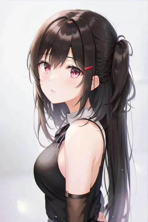 anime,1girl, black hair, portrait <lora:TOKKYU_v2-000009:1>