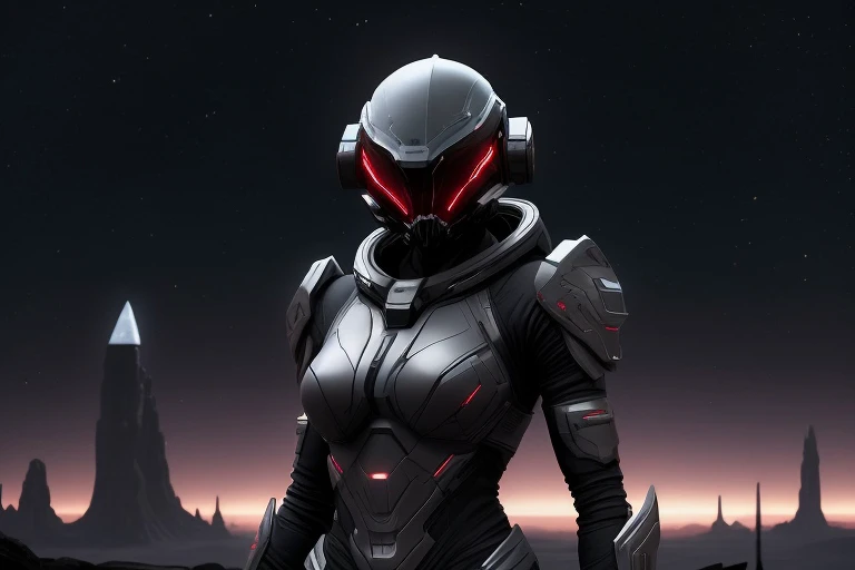 space,  a female,  helmet <lora:SpaceKnights5-RGB:0.9>