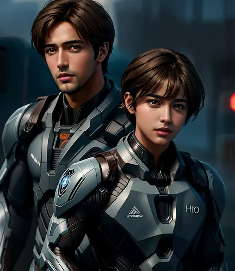 ((male, handsome)), (medium shot), super high resolutions, best quality, masterpiece, depth of field, realistic, photo-realistic, cinematic, (wearing nano-suit),
big beautiful brown eyes, detailed face,short cut hair, <lora:space_knights_2:0.5>, outdoor, (battlefield behind:0.6), (dark and foggy environment:0.6), (complex, Machine background ,spaceship outdoors background, Mecha Transport parts:0.7), ((heavy fog environment:0.6)), <lora:JapaneseDollLikeness_v15:0.2>