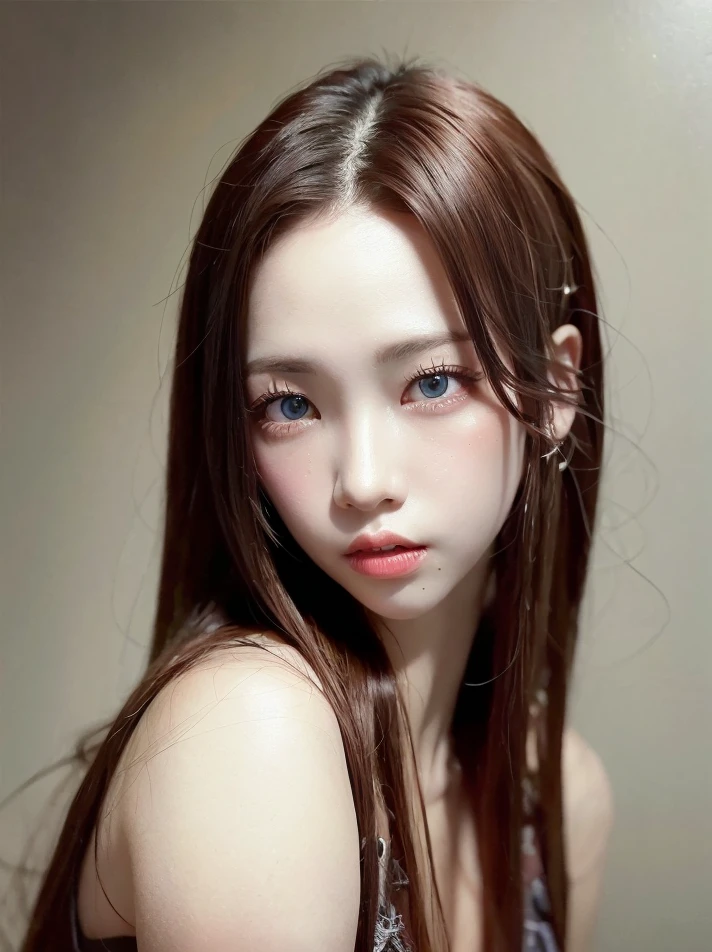 RAW, <lora:aespaKarina_aespaKarina2023128DB:1>,aespakarina,1girl,solo,(intricate details), upper body,((brown eyes):1.3),
best quality,((ultra-detailed, ultra skin details)), (photorealistic:1.3),looking at viewer, two-tone hair,flipped hair,