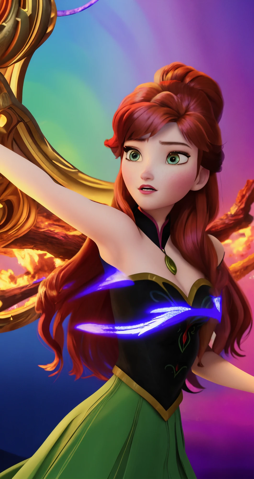 woman, red hair, hazel eyes, lumberjack, 
([Blake Lively|Cobie Smulders|Marisa Tomei]:0.85), high fantasy, frozen style, middle shot, colorful,
[(colorful explosion psychedelic paint colors:1.21)::0.2],
masterpiece, professional, high quality, beautiful, amazing, 500px, Manteau, very long hair, 
masterpiece, highres,  4k, detailed background, petrified, (cozy:0.8), by Bunny Yeager, by Anders Zorn,