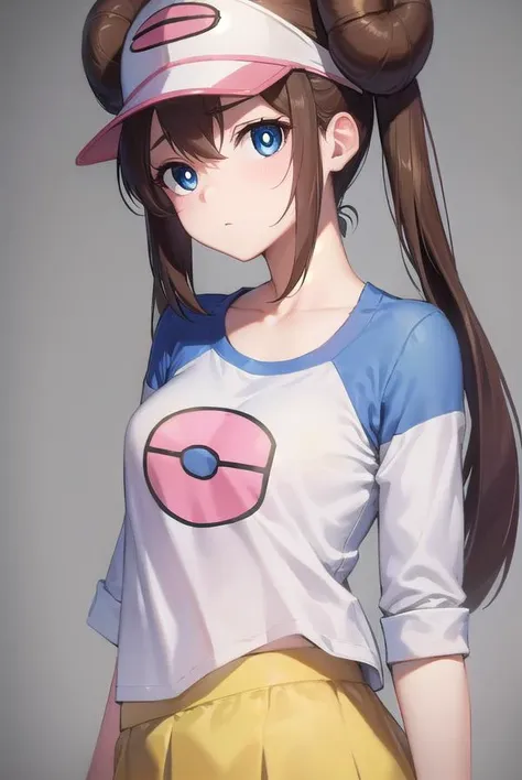 rosa, <lyco:rosa-lyco-nochekaiser:1>,
rosa, brown hair, double bun, doughnut hair bun, hair bun, blue eyes, hair between eyes, twintails, (small breasts:1.2),
BREAK pantyhose, pantyhose under shorts, raglan sleeves, skirt, yellow skirt, white shirt, blue sleeves, long sleeves, visor cap,
BREAK looking at viewer, upper body, fully body,
BREAK outdoors,
BREAK <lyco:GoodHands-beta2:1>, (masterpiece:1.2), best quality, high resolution, unity 8k wallpaper, (illustration:0.8), (beautiful detailed eyes:1.6), extremely detailed face, perfect lighting, extremely detailed CG, (perfect hands, perfect anatomy),