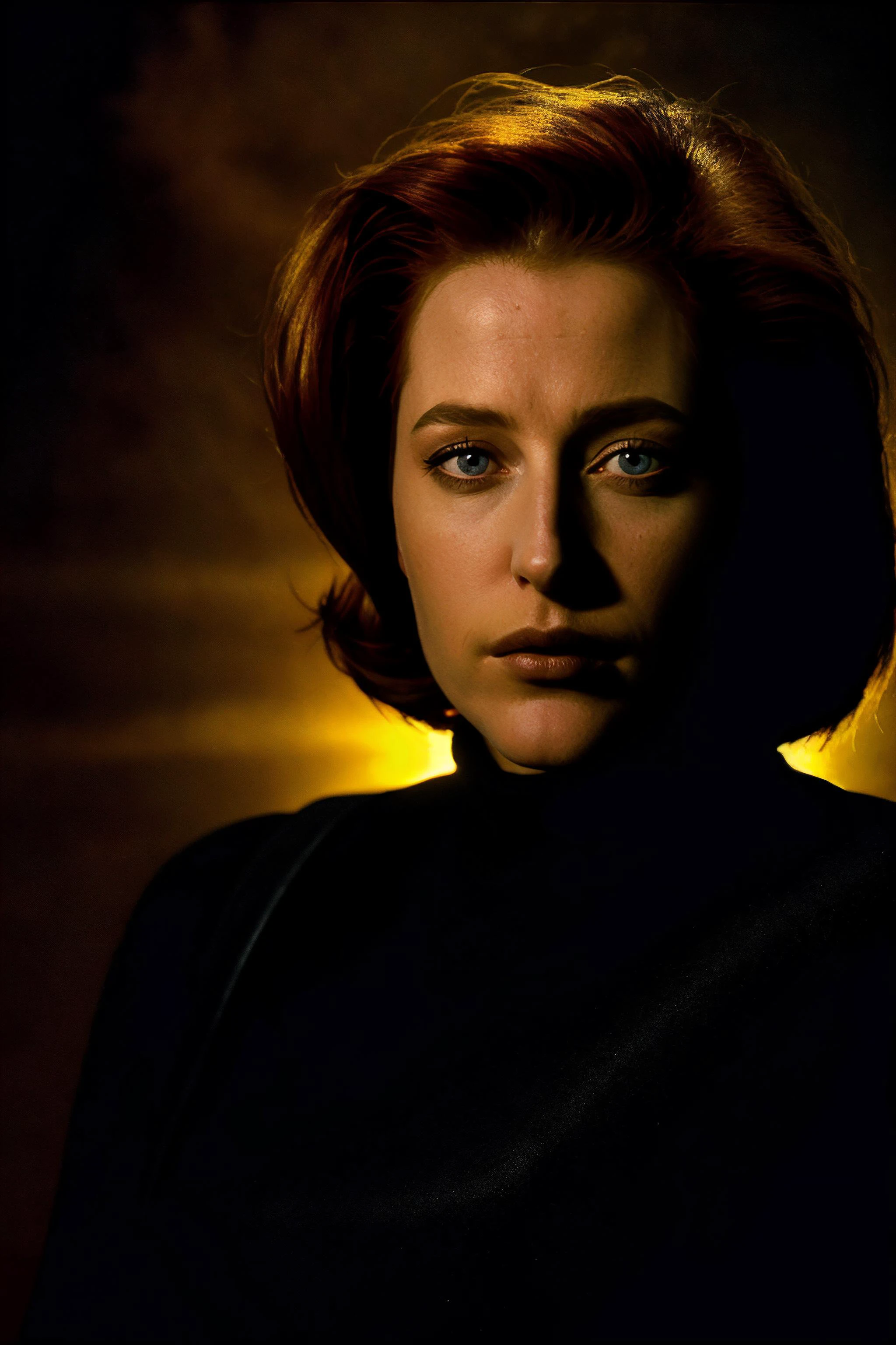<lora:DanaScullySD_v2:1> agentscully,the black oil, dramatic light, highly detailed, cinematic, mysterious, surreal, abstract,