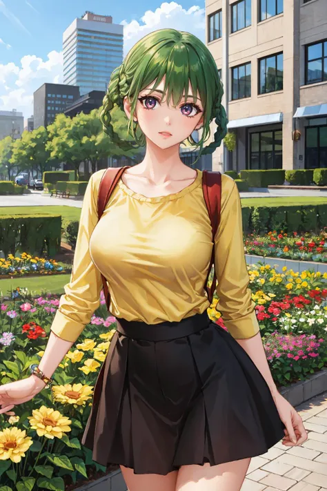 (throw_hand, pink vibrator remote switch in throw_hand, throw:1.2), Highest quality, Super detailed, masterpiece, Ultra-high resolution, 8K, Ridiculous, Cowboy Shooting, Blurred, One girl, Embarrassing, blush, Lovely, , With tears in her eyes and her mouth open, What saliva leaves behind, Wet skirt hem, Not wearing pants, Bulging of the vibrator cord, Vibrator with Garters, Subway car interior background,,Squirting、,Black Hair、Ahegao,Peeing,komeiji_koishi, 1girl, third_eye, yellow_shirt, black_hat, green_hair, frilled_sleeves, highres, frilled_shirt_collar, wide_sleeves, hat_bow, green_eyes, green_skirt, heart_of_string, yellow_bow, hat_ribbon, diamond_button, yellow_ribbon,