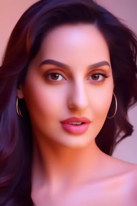 glamour photo of a beautiful 25_year old nora fatehi ,posing, studio quality, subsurface scattering, canon 5D, realistic skin texture, skindentation, without makeup <lora:Nora_Fatehi-000001:1>