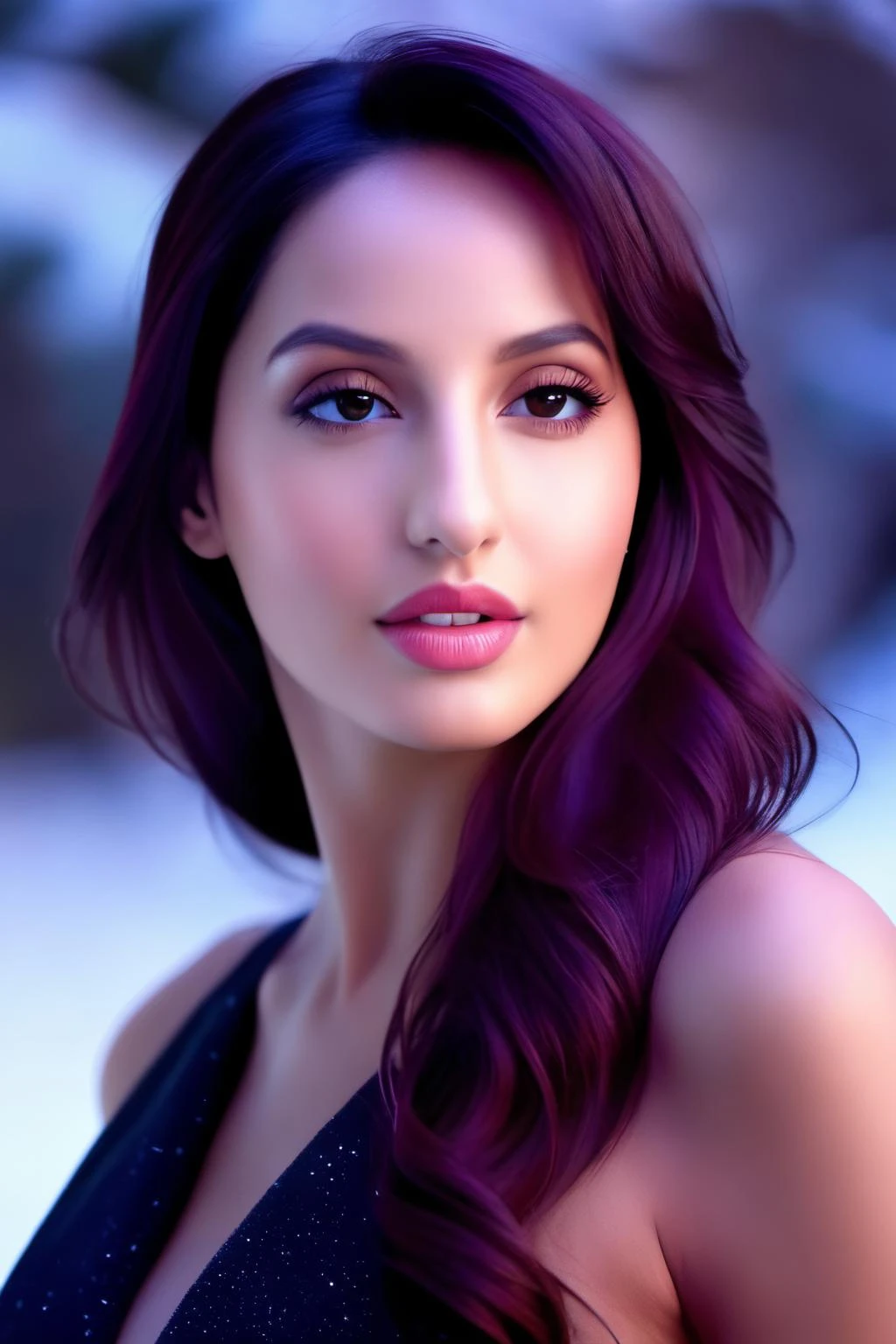 a photo of a woman, outdoor professional portrait, head-shot, slight smile, cute, winter wether,masterpiece, best quality, (colorful), cinematic lighting, extremely detailed CG unity 8k wallpaper, NORA FATEHI <lora:Nora_Fatehi:1>
