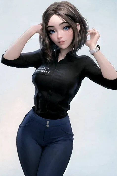 masterpiece, best quality, high quality, highres,looking at viewer,  
ARTSTYLE_VintagePinup_jazy_ownwaifu, www.ownwaifu.com, 
1girl, solo, simple background, pose, 
tattoo,  
<lora:ARTSTYLE_VintagePinup_jazy_ownwaifu-15:0.6> 
MEME_samsung_sam_ownwaifu, www.ownwaifu.com, 
blue eyes, brown hair, short hair, medium hair,  mole under eye, nail polish, blue nails, freckles, lips, breasts, nose, makeup, blush, eyelashes, medium breasts, lipstick, 
black shirt, denim, blue pants, wristwatch, collared shirt, jeans, pants,
<lora:MEME_samsung_sam_ownwaifu-15:1> ,
