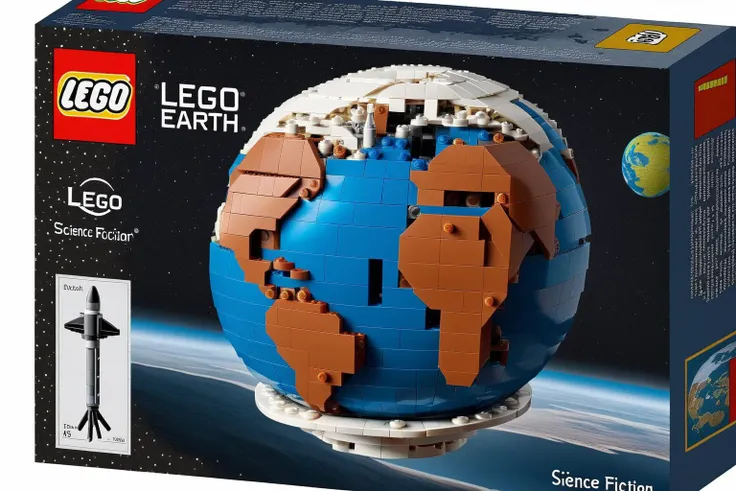 flat earth <lora:L3GO_Box_SDXL:1> lego, science fiction, box,