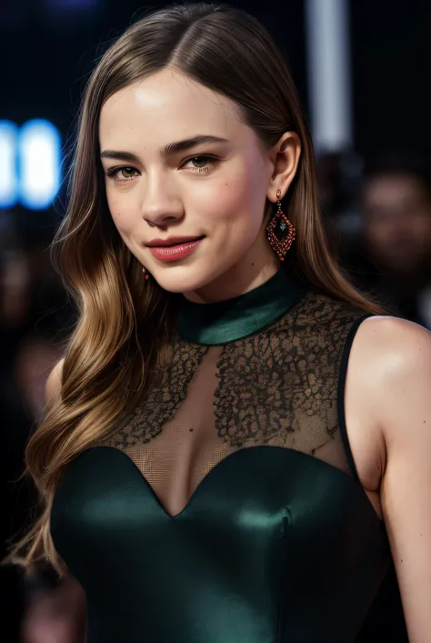 best quality raw portrait photo of (Will4F1tzg3r4ld01:0.99), a woman as a movie star, modelshoot style, (extremely detailed CG unity 8k wallpaper), photo of the most beautiful artwork in the world, professional majestic oil painting by Ed Blinkey, Atey Ghailan, Studio Ghibli, by Jeremy Mann, Greg Manchess, Antonio Moro, trending on ArtStation, trending on CGSociety, Intricate, High Detail, Sharp focus, dramatic, photorealistic painting art by midjourney and greg rutkowski, (sexy bodycon dress:1.1), ((movie premiere)), ((standing on the red carpet)), ((paparazzi in the background)), (looking at the camera:1.2), (detailed pupils:1.3), (earrings:1.2), (closeup:1.2), (necklace), (red lips), <lora:LowRa_2:0.8>, <lora:add_detail:0.7>