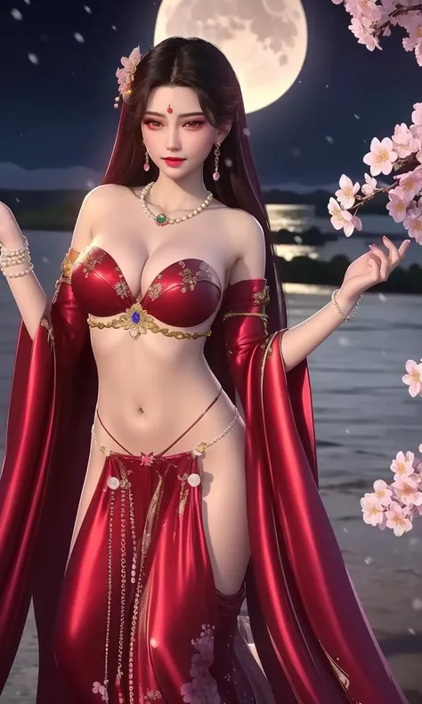 (,1girl, pov,best quality,masterpiece, ) ,(((,1girl,cherry blossoms , outdoors, lake, full moon, crescent moon, snowing, night, night sky, magic circle, , ))) <lora:DA_Priestess-BloodSpell:0.6>
ultra realistic 8k cg, flawless, clean, masterpiece, professional artwork, famous artwork, cinematic lighting, cinematic bloom, perfect face, beautiful face, fantasy, dreamlike, unreal, science fiction, luxury, jewelry, diamond, gold, pearl, gem, sapphire, ruby, emerald, intricate detail, delicate pattern, charming, alluring, seductive, erotic, enchanting, hair ornament, necklace, earrings, bracelet, armlet,halo,