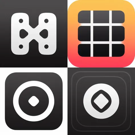<lora:modern_icon_pack:1> modicon, photography application icon