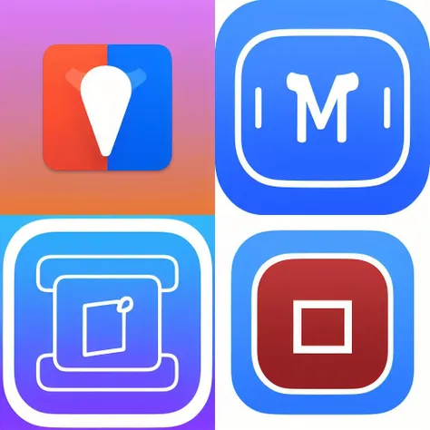 <lora:modern_icon_pack:1> modicon, social media application icon