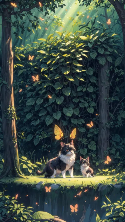 (8k, Best quality, Masterpiece),((magazine cover:1.2)),Super Detail,Petal,forest,Firefly,Particles,Poster,design,3D art,Surreal,OC render,Complex,Ray tracing,Depth of field,Beautiful creative picture,haibao,(masterpiece, top quality, best quality, official art, beautiful and aesthetic:1.2),<lora:more_details:1>,