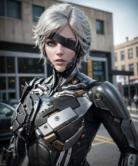 masterpiece, highest quality, photorealistic, scenery, stunning (full body:0.4), photo of european woman, shiny, (raiden:1.1), eyepatch, (scifi, futuristic, hi-tech:1.0), white hair, black accent, hologram, high detailed RAW, 8k UHD, looking to the side, focused expression, antitech <lora:AntimatterTech-20:0.2> <lora:RaidenDoguV2:0.8> rkftr_technotrex <lora:rfktrsTechnotrexV10_rfktrsTechnotrexV10:0.1>