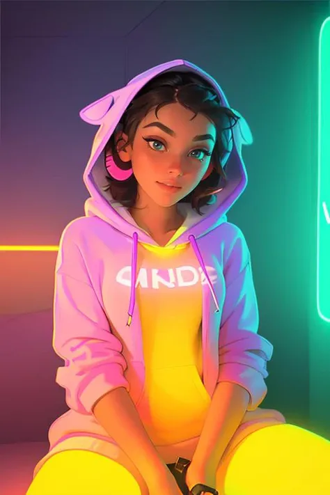DEN_ruby_mae,
(sitting at a computer wearing headphones and playing games (holding a controller:1.2) wearing a (hoodie:1.2) in a (neon lit room:1.3), (gamer:1.2), gaming, (gamer girl:1.3), games, (purple lighting, neon:1.2):1.2),
bokeh, f1.4, 40mm, photorealistic, raw, 8k, textured skin, skin pores, intricate details <lora:epi_noiseoffset2:1>, epiCRealism <lora:ClothingAdjuster3:-1.3>