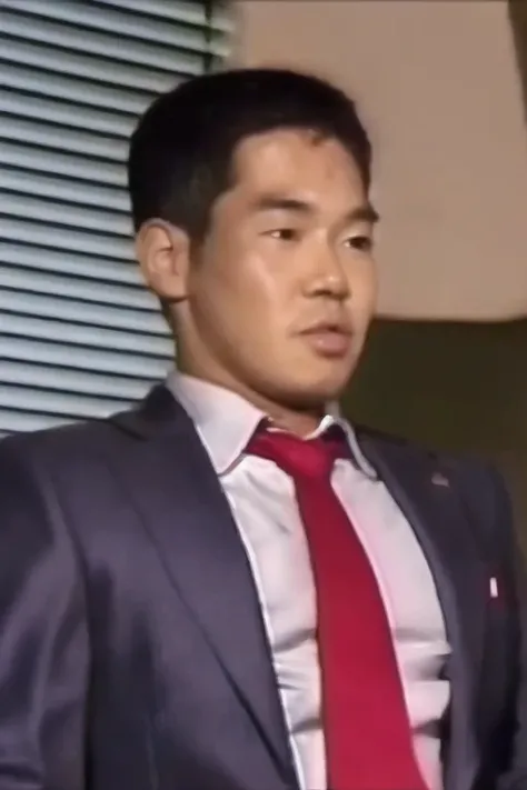 solo,1male,
(wearing a suit,necktie:1.3),
<lora:YajuSenpai_V10:1>,yaju senpai,