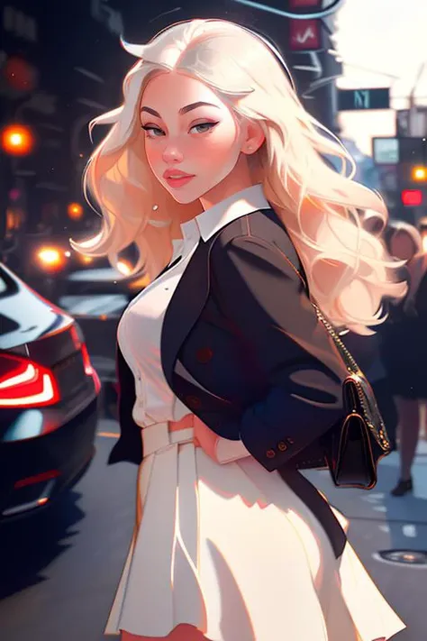 Merger_honey_khovaplay,
walking down Hollywood boulevard, a busy street scene, public, bustling, crowds, wearing a skirt and blazer,
bokeh, f1.4, 40mm, photorealistic, raw, 8k, textured skin, skin pores, intricate details <lora:epi_noiseoffset2:1>, epiCRealism <lora:ClothingAdjuster3:-1.3>