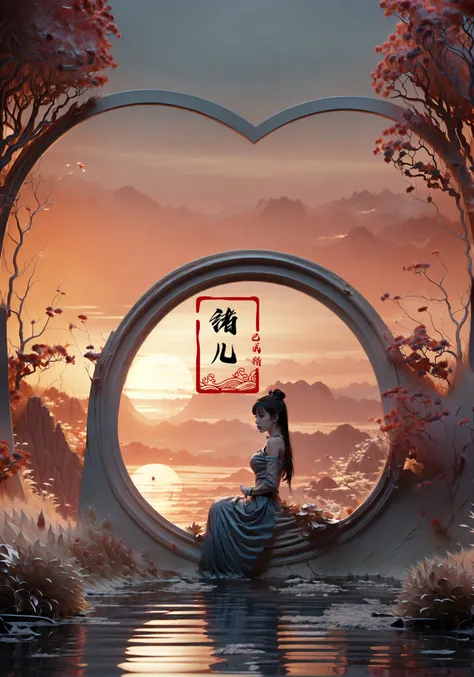(dramatic, gritty, intense:1.4),masterpiece, best quality, 32k uhd, insane details, intricate details, hyperdetailed, hyper quality, high detail, ultra detailed, Masterpiece(Sunset, dusk:1.5)
1girl, solo,
A shot with tension(sky glows red,Visual impact,giving the poster a dynamic and visually striking appearance:1.2),Chinese Zen style,impactful picture,
<lora:~Q?hLbdD_q-photography:1>