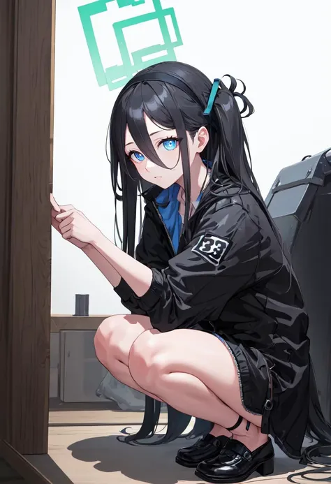 (safe:1.10), best quality, masterpiece, highres, solo, (arisu_bluearchive:1.10), squatting, cowboy shot, looking at viewer, 33 <lora:arisu_bluearchive:0.80>
