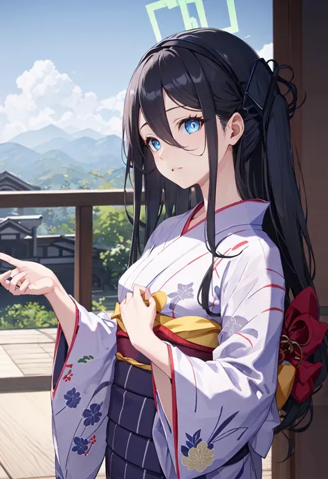 best quality, masterpiece, highres, solo, (arisu_bluearchive:1.10), (yukata:1.30), (kimono:1.15), 26 <lora:arisu_bluearchive:0.80>