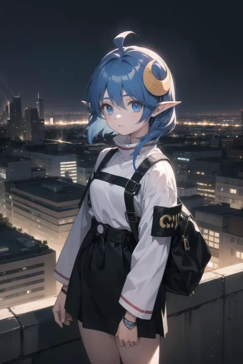 <lora:rena-000015:1> rena, crescent hair ornament, fashion, streetwear,
1girl, solo, confident, city, city lights
